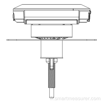 Nouveau thermomètre de barbecue intelligent sans fil à dents bleues pour barbecue fumoir avec deux sondes